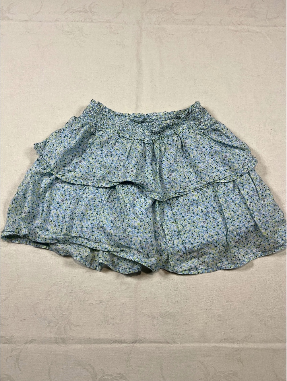 Girls Vineyard Vines Blue Floral Skirt Size XS 5/6
